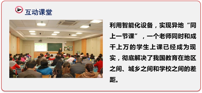 1、高清遠程交互式教學
